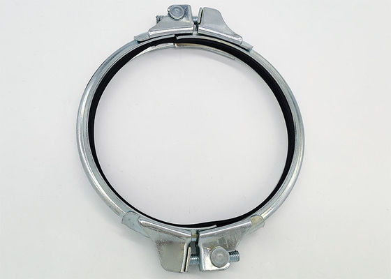 Duto de metal de braçadeira de tubo dividido de 160 mm galvanizado para sistema de tubulação de módulo