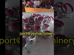 Grampo de travamento redondo hermético da braçadeira das braçadeiras de tubulação da liberação rápida com borracha vermelha