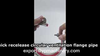 braçadeira de duto de anel de aço inoxidável 304 braçadeira de tubo de ventilação