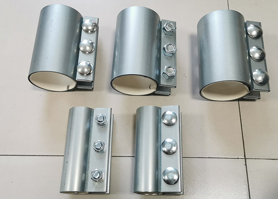 Acoplamentos de aço galvanizados resistentes da tubulação do metal 4 polegadas em aplicações da baixa pressão
