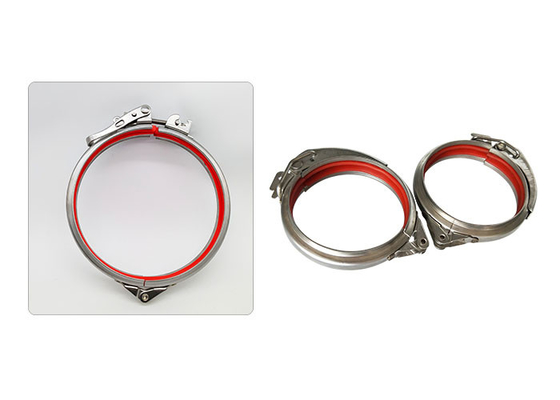 Liberação rápida Ring Clamp Spiral Rapid Lock do aço carbono com gaxeta do selo