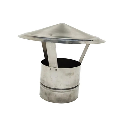 6 polegadas de aço inoxidável Chaves de chaminé redonda Rainproof guarda-chuva Cap para escape do fogão