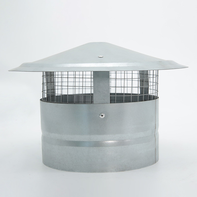 Chaminé Chape de chaminé chape de chuva galvanizado fogão exterior tubo topper malha chaminé tampa de fumaça ventilação de fumaça para cozinha familiar