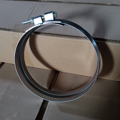 Sistema de conduta Havc Grampos de conduta em espiral de bloqueio rápido Grampos de anel largo de aço carbono
