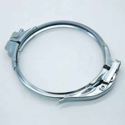 Tubos de flange compatíveis Grampos de tubos pesados Galvanizados Finalização 1,0 mm espessura