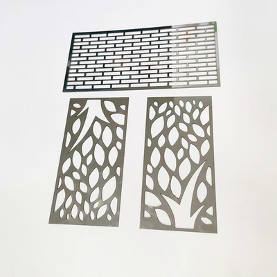 Modelos de aço inoxidável de laser de gravura decorativa