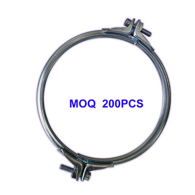 Braçadeira de Tubo Aparafusada de 150 mm com Produção Personalizada para Sistemas de Ventilação e Remoção de Poeira