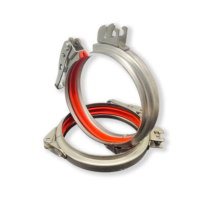 SUS304 Grampos de tubos de libertação rápida Grampos de anel de bloqueio rápido de ducto de tambor de bloqueio de anel