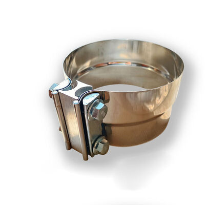 5 polegadas 0,5 mm espessura 304 aço inoxidável redutora redutora de tubo de escape Grampina Muffler Grampina