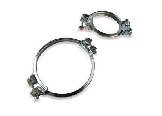 Grampos de tubos galvanizados de 140 mm Grampos de mangueira de liberação rápida Grampos de tubulação de tubulação