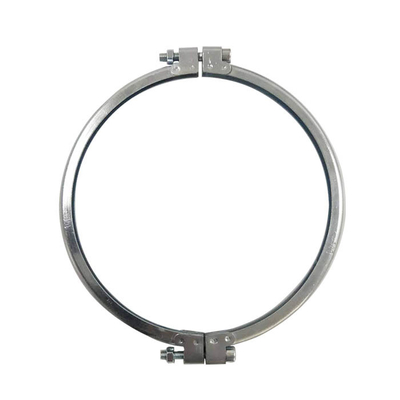 Braçadeira de faixa galvanizada 80MM-300MM do coletor de poeira do parafuso da tubulação M6