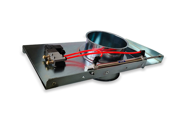 Portas automáticas da explosão da tubulação 4inch da flange para os sistemas de coleção de poeira de desconexão rápida