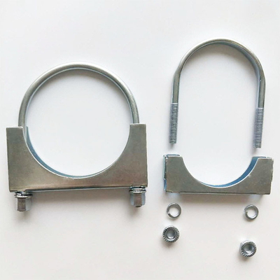 Aro da mangueira do silencioso das peças sobresselentes da braçadeira de tubulação do parafuso do ODM 2.5inch U do OEM auto