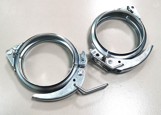 braçadeira de mangueira de aço galvanizada 150mm da alavanca dos canais que trava Ring Clamps High Strength