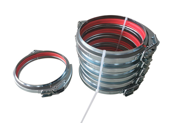Galvanizado rapidamente conecte a braçadeira de tubulação do canal com o fechamento para a tubulação da flange e curvaturas pressionadas