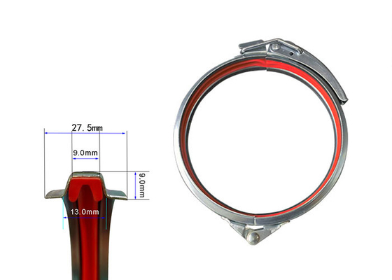 corrosivo galvanizado 80-600mm da braçadeira de tubulação anti de grande resistência