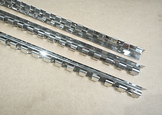 Painel suspenso de suporte de suspensão de aço inoxidável para cortina de tiras de PVC