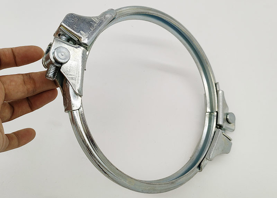 Braçadeira redonda de aço carbono de 150 mm com ranhura em V com parafuso de anel de vedação independente