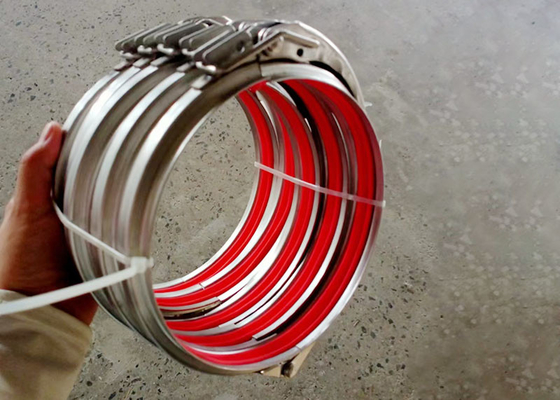 Braçadeiras de tubo de serviço pesado para tubo de flange de 4 polegadas