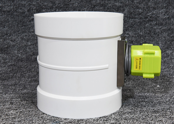 Amortecedores de controle de zona Hvac 24v Pvc motorizados com vedação de lâmina vedada 4 nm