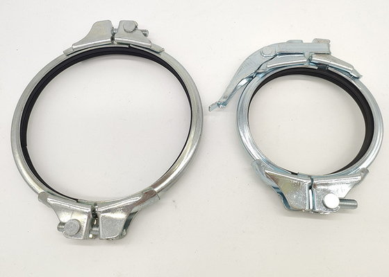 o selo dobro de Gal Pipe Clamps With Rubber dos parafusos de 150mm soa a espessura de 2.0mm