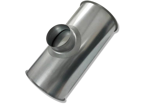 Tubo de extração de poeira de metal galvanizado de 5 polegadas