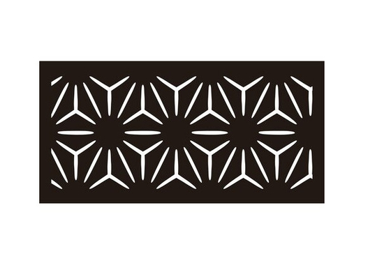 Painéis decorativos de corte a laser leves Resistência à corrosão