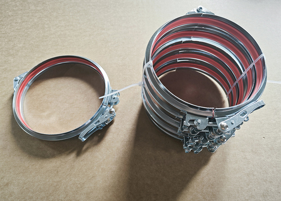 Clamps de tubos de 180 mm de carga pesada que transportam sistemas de tubulação de aço