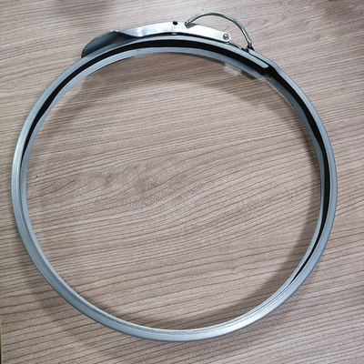 5 polegadas ID galvanizado tubulação rol clamp de liberação rápida tubulação clamp aço galvanizado