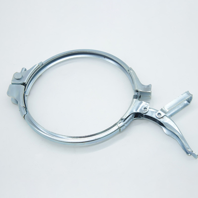 Tubos de flange compatíveis Grampos de tubos pesados Galvanizados Finalização 1,0 mm espessura