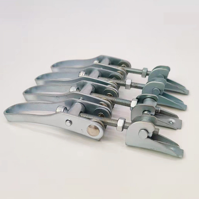 Peças de estampação de metal personalizadas Material galvanizado de aço carbono Balde Hoop Hasp Hoop Clamp Lock Hasp Acessórios de hardware