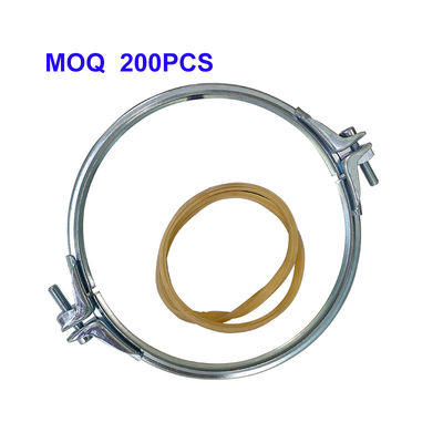 Abraçadeiras para Tubos de Alta Resistência com Espessura de Junta Ajustável e Estrutura de Duas Peças para Sistemas de Coleta de Poeira em SUS304