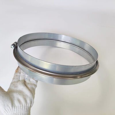 250 mm pinça de tubo de zinco polido pinça de tubo de ventilação galvanizado
