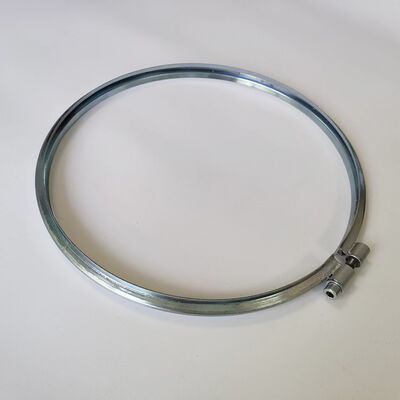 Grampos de tubos galvanizados com anel de parafusos de tipo V para tubulações modulares de recolha de poeira