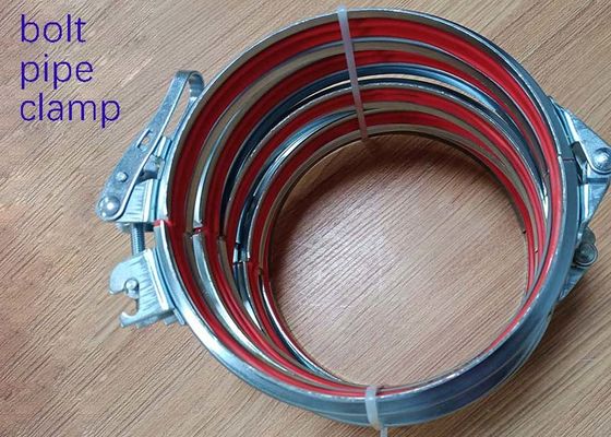 braçadeira de tubulação da liberação rápida da flange da ventilação do parafuso de 80mm com anel do selo