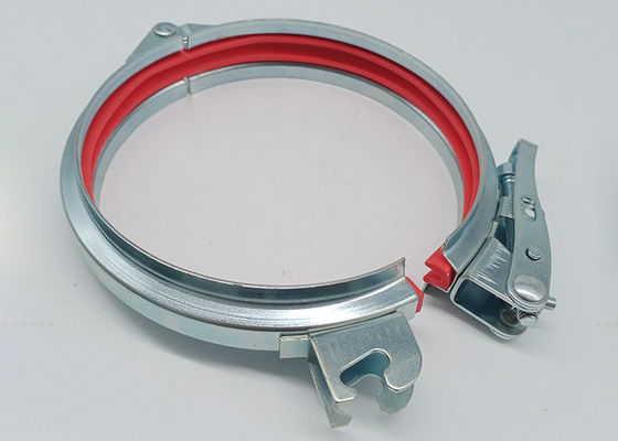 Braçadeira de tubulação galvanizada 120mm de borracha de Ring Dust Removal Flange da selagem para a conexão