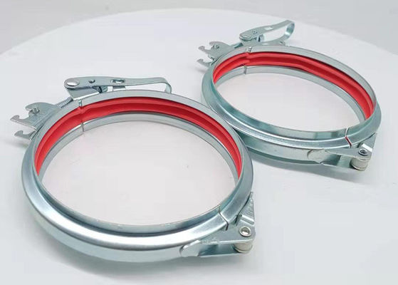 Braçadeiras de tubulação galvanizadas 125MM ajustáveis do selo do parafuso da conexão de tubulação da flange